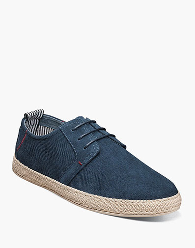 Nicolo Plain Toe Lace Up in Navy.