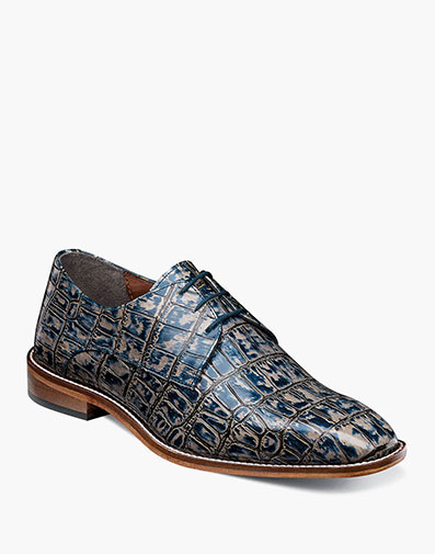 Torres Leather Sole Plain Toe Oxford in Blue Multi for $100.00