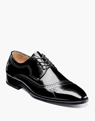 Paxton Modified Cap Toe Oxford in Black for $69.90