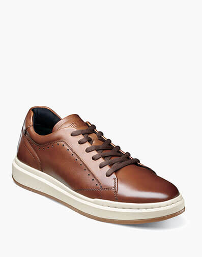 Collins Plain Toe Lace Up in Cognac Smooth for $95.00