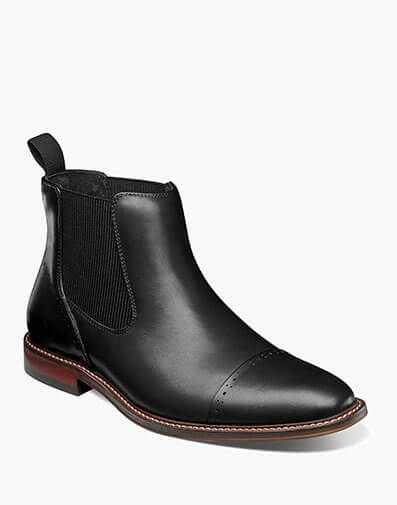 Maury Cap Toe Chelsea Boot in Black for $125.00