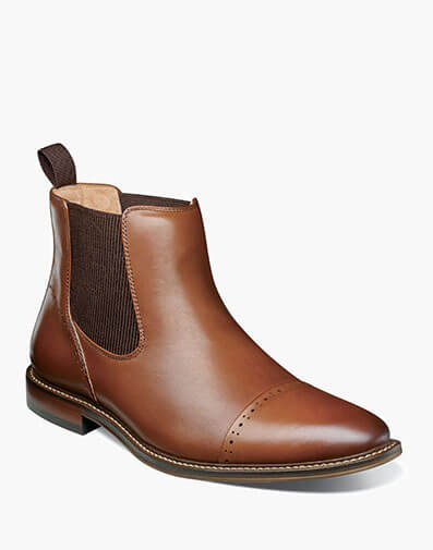 Maury Cap Toe Chelsea Boot in Chocolate for $$130.00
