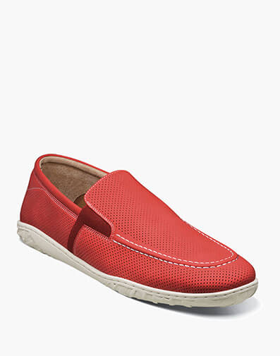 Ilan Perf Moc Toe Slip On in Red for $75.00