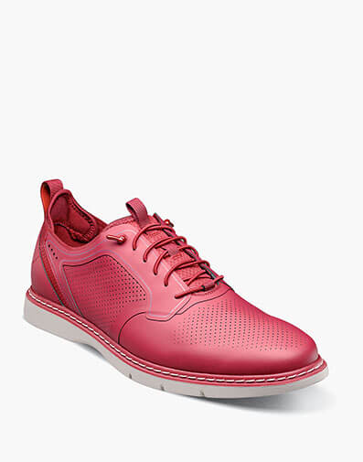 Synchro Plain Toe Elastic Lace Up in Raspberry for $$115.00