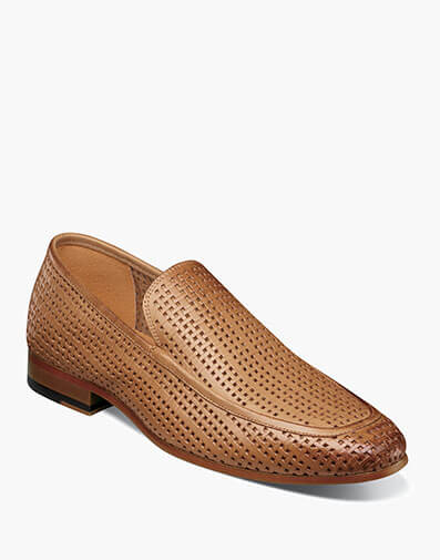 Winfield Moc Toe Perf Slip On in Natural for $105.00