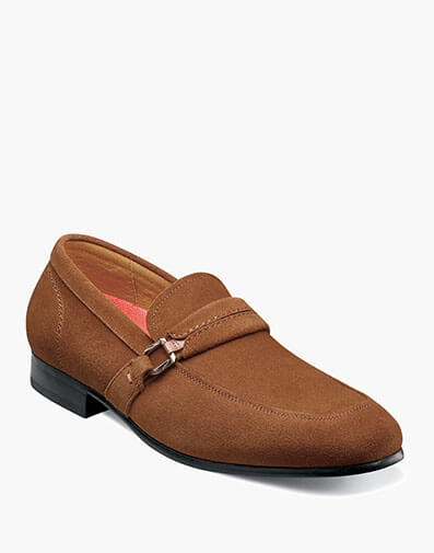 Quillan Moc Toe Ornament Slip On in Cognac for $100.00