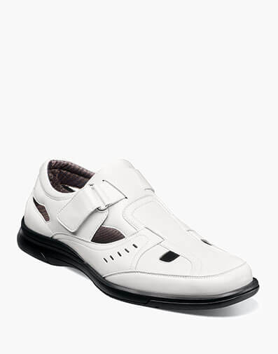 Scully Closed Toe Fisherman Sandal in White for $59.90
