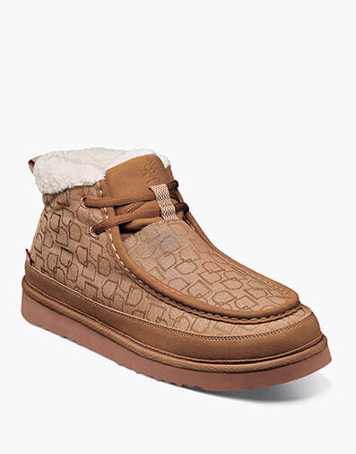 Cosmo Moc Toe Chukka Boot in Taupe Multi for $90.00
