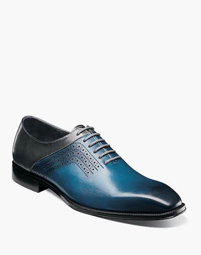 Halloway Plain Toe Oxford in Blue Multi for $$135.00