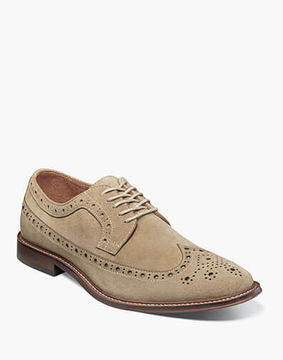 Marligan Wingtip Oxford in Sand for $$115.00