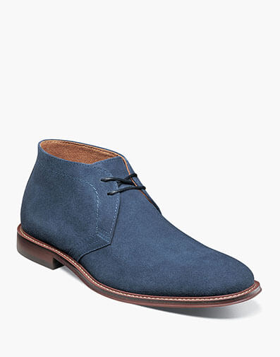Martfield Plain Toe Chukka Boot in Navy Suede for $$130.00