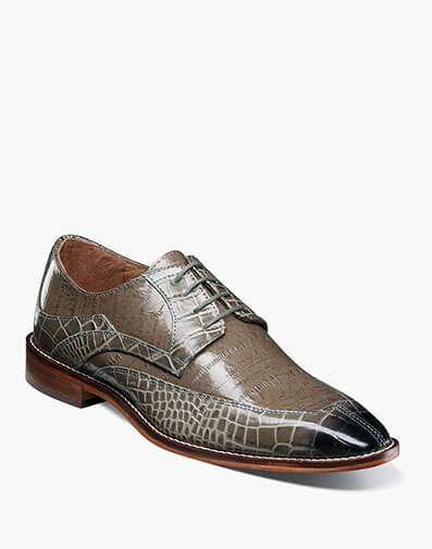 Trubiano Moc Toe Oxford in Gray for $$105.00