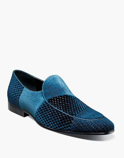 Shapshaw Velour Moc Toe Slip On in Teal for $$80.00
