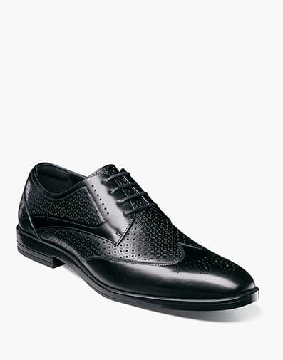Asher Wingtip Lace Up in Black for $$120.00