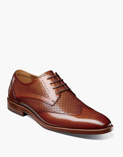 Asher Wingtip Lace Up in Cognac for $$120.00