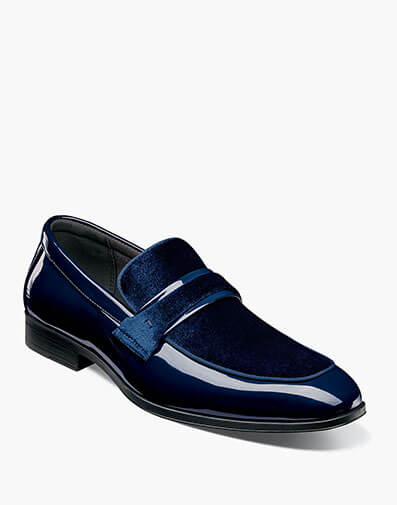 Spratley Moc Toe Saddle Slip On in Navy for $$90.00