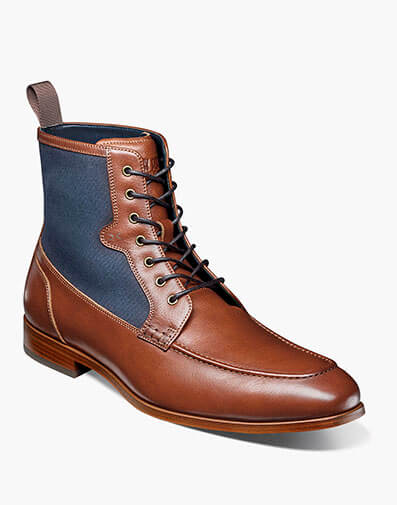 Brumley Moc Toe Lace Up Boot in Tan Multi for $$160.00