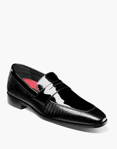 Ravito Moc Toe Penny Slip On in Black for $$115.00