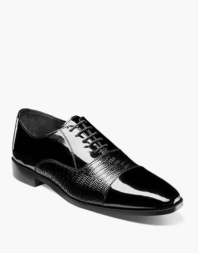 Razzeto Cap Toe Oxford in Black for $$115.00