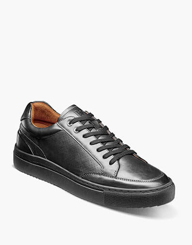 Dorian Lace To Toe Sneaker in Black Smooth for $$100.00