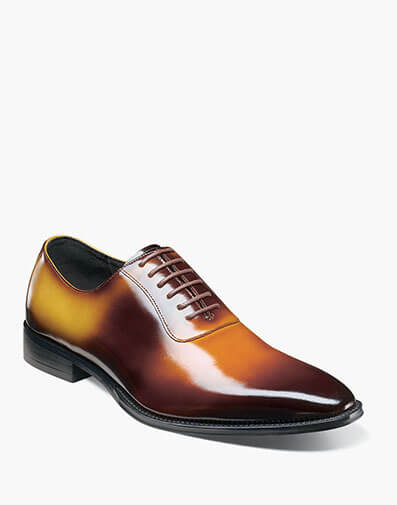 Shaffer Plain Toe Oxford in Cognac Multi for $$135.00