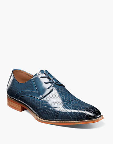 Hobson Cap Toe Oxford in Blue for $$150.00
