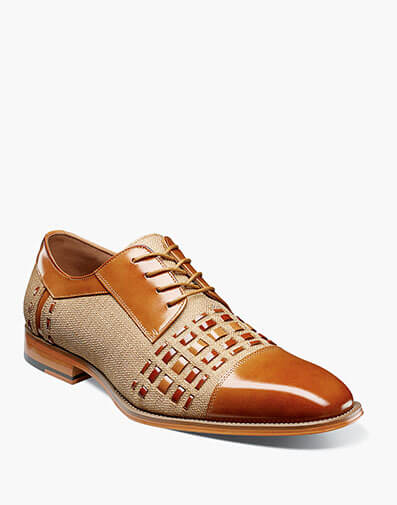 Hastead Cap Toe Oxford in Tan Multi for $$150.00