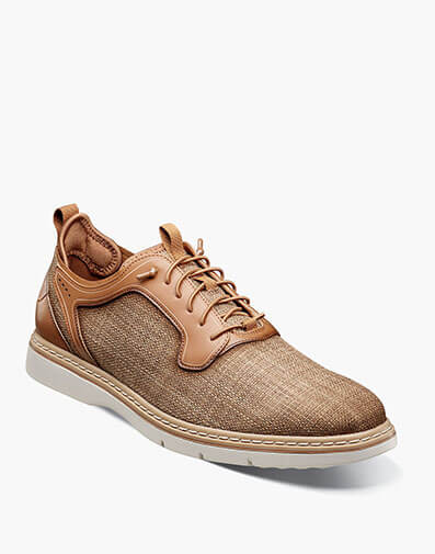 Sebert Plain Toe Elastic Lace Up in Tan for $$105.00