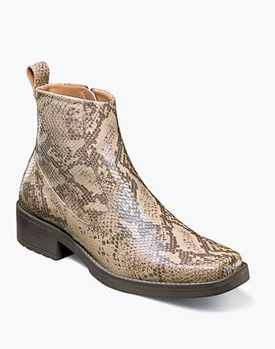 Shea Plain Toe Side Zip Boot in Natural for $$150.00