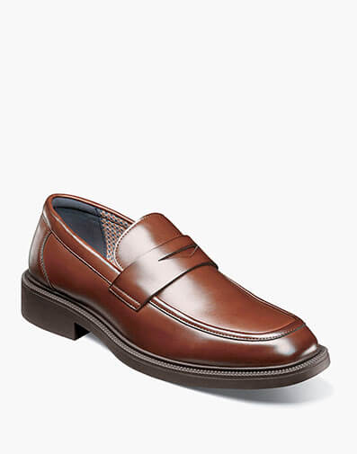 Everett Moc Toe Penny Slip On in Brown for $$110.00