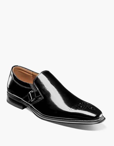 Alistair Plain Toe Ornament Slip On in Black for $$150.00