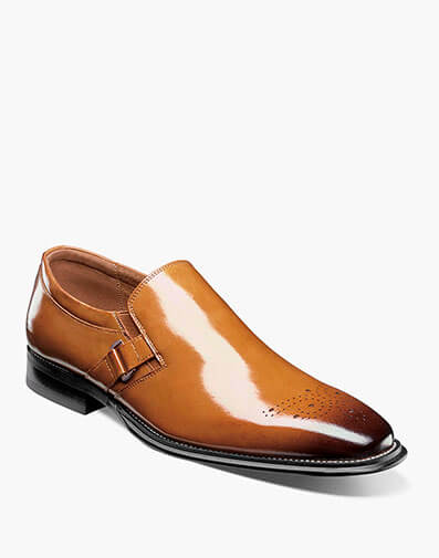 Alistair Plain Toe Ornament Slip On in Tan for $$150.00