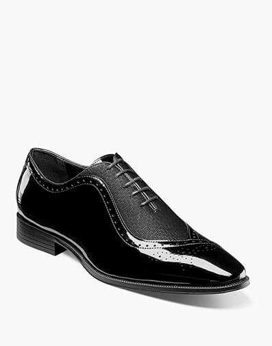 Stuart Folded Vamp Balmoral Oxford in Black for $$90.00