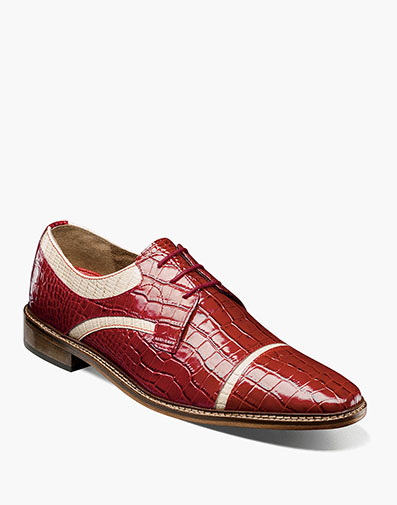 Fiorentino Cap Toe Oxford in Red Multi for $$115.00