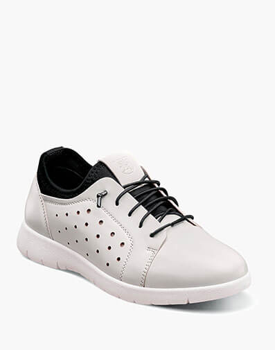 Boys Halden Cap Toe Elastic Lace Up in White for $55.00