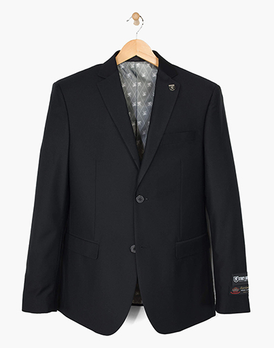 Bud 3 Piece Vested Suit in Black for $249.00