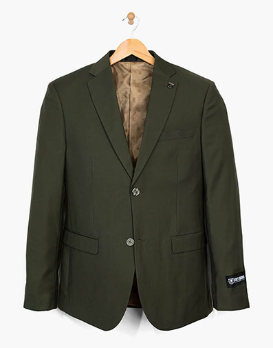 Bud 3 Piece Vested Suit in Green for $249.00