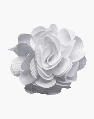 Taylor Floral Lapel Pin in White for $$14.00