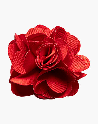 Taylor Floral Lapel Pin in Red for $$14.00