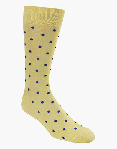 Classic Dots Men's Crew Dress Sock