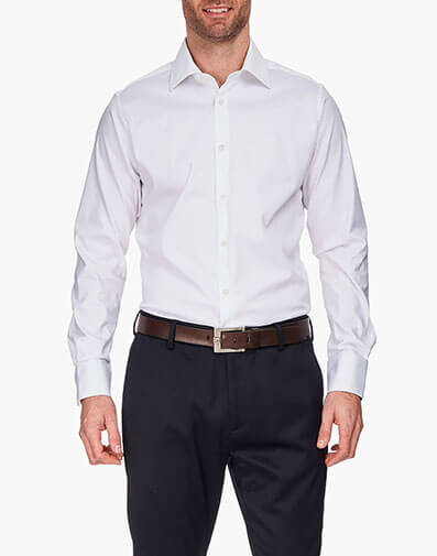 Westcott Dress Shirt Spread Collar in White for $59.00
