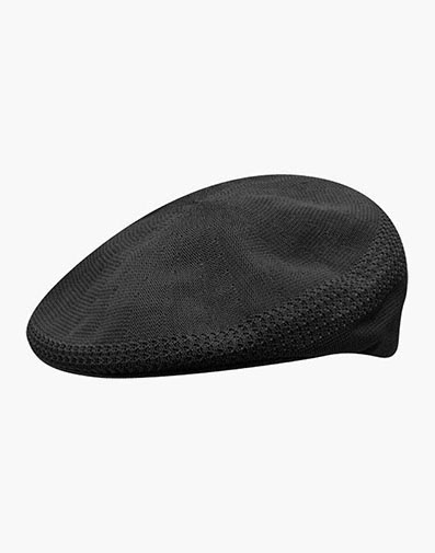Jameson Flat Cap Knit Polyester Hat in Black for $30.00