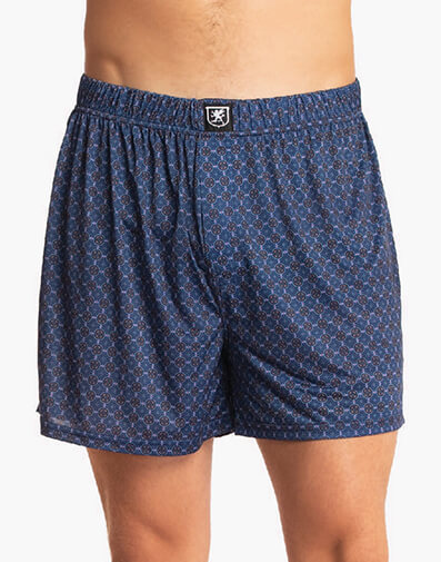 Boxer Shorts Performance Fabric in Indigo and Gray for $22.00