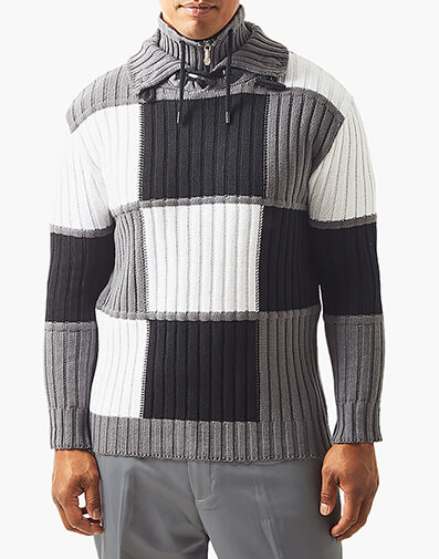 Xander Sweater in Black w/White for $$129.00