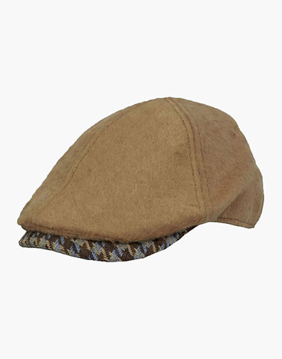 Sorvino Flat Cap Wool Flat Cap in Camel for $$45.00