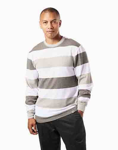 Coolidge Long Sleeve Shirt in White/Grey for $39.00