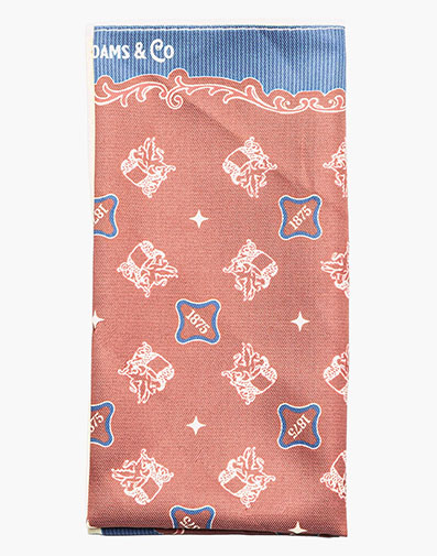 150th Anniversary Pocket Square in Burgundy for $$20.00