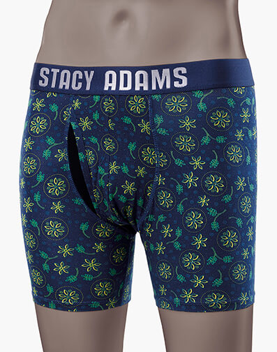 Boxer Brief Performance Fabric in Navy/Green for $22.00