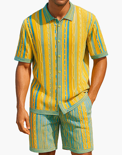 Theo Short Set in Gold for $$149.00