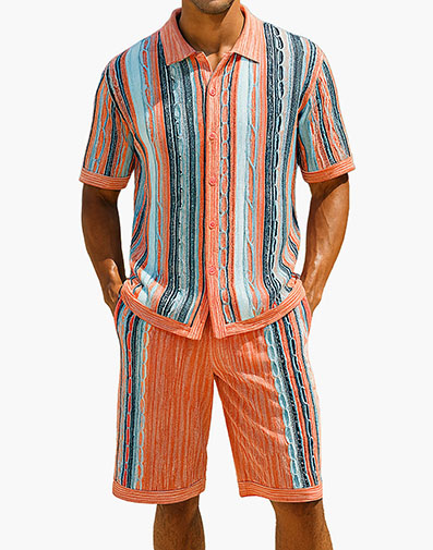 Theo Short Set in Coral for $$149.00